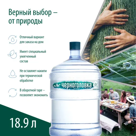Черноголовка вода 19 литров