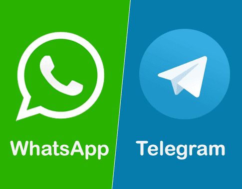 Whatsapp и Telegram для связи с нами